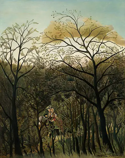 Rendez-Vous in the Forest Henri Rousseau